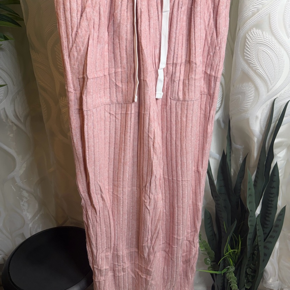 Blush Ribbed lounge Set - Picture 3 of 6